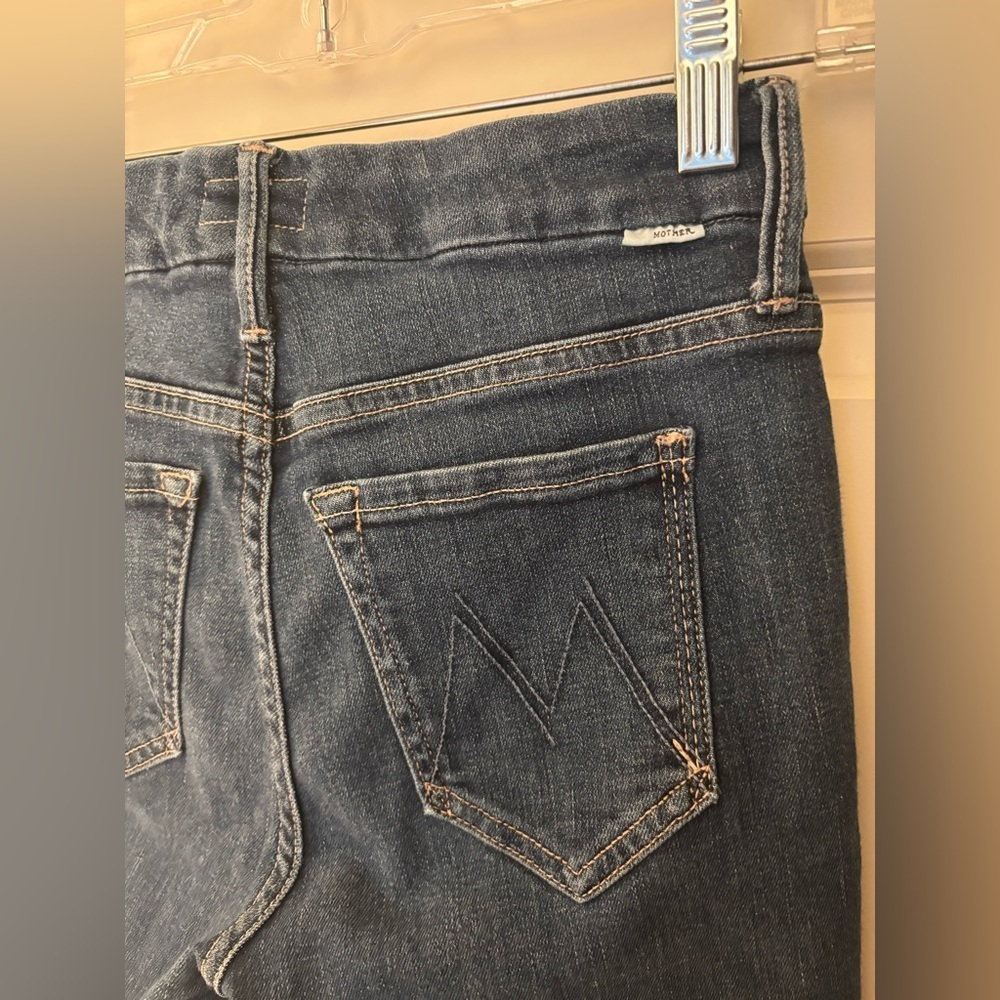 MOTHER Denim The Looker Ankle Fray in Girl Crush Wash, Size 24 - Picture 5 of 11